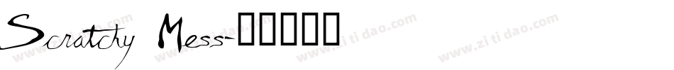 Scratchy Mess字体转换